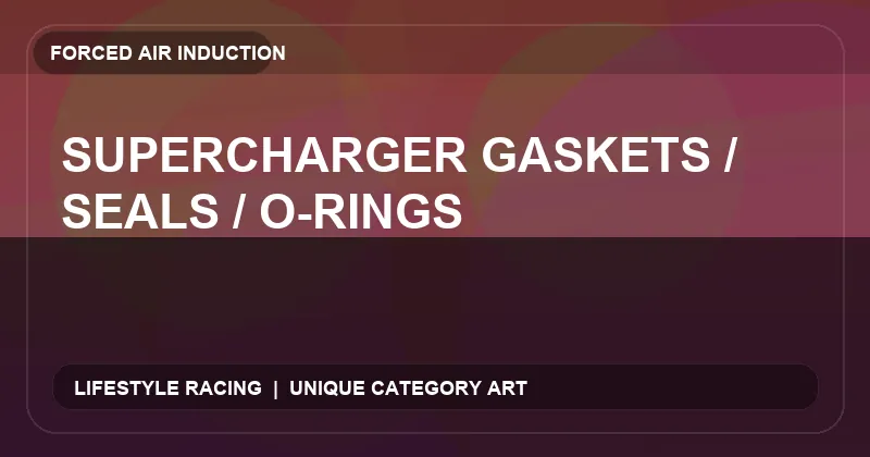 Supercharger Gaskets / Seals / O-Rings